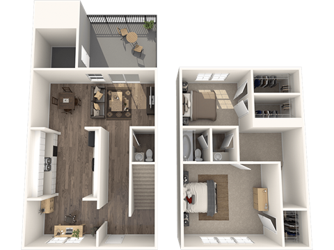 The Lilly Floor Planat Randolph Park, Charlotte, NC 28211